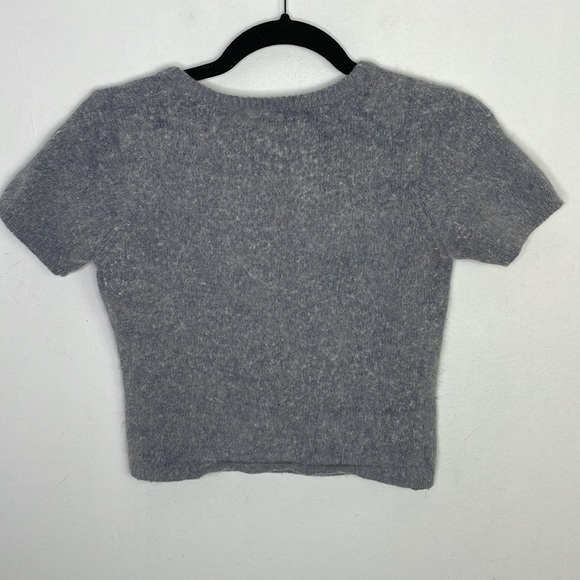 vintage Y2K fuzzy soft angora lambswool baby cropped top - Picture 6 of 6